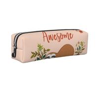 WSHFFILO Trousse à crayons en cuir imprimé « You are Awesome Sloth », Argenté., Taille unique, Pochette à monnaie