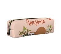 WSHFFILO Trousse à crayons en cuir imprimé « You are Awesome Sloth », doré, Taille unique, Pochette à monnaie