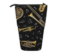 WSHFFILO Trousse télescopique extensible pour stylo imprimé instruments de musique