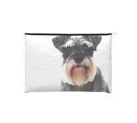 WSHFFILO Well-Behaved Schnauzer Trousse de toilette réutilisable en papier imprimé