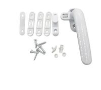 WsidQokfn Casement Locking Handle,1Set Aluminum Alloy with Lock Wheel Replacement Parts Sliding Door Window Hardware Home Improvement Handles(White,Left)