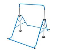 WSIKGHU Barre de gymnastique pour enfants - Hauteur réglable - 100 kg - Barre d'entraînement horizontale - Conçue pour les enfants de 3 à 8 ans - Bleu