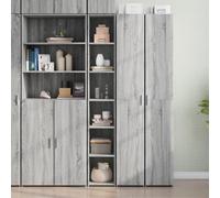 WSJHUHK Accueil-Armoires et rangement, buffets et buffets, haut-board gris Sonoma 30 x 41 x 185 cm en bois d'ingénierie