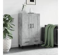 WSJHUHK Accueil-Armoires et rangement, buffets et buffets, meuble haut béton gris 69,5 x 31 x 115 cm