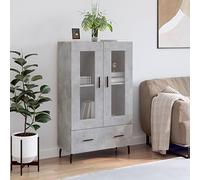 WSJHUHK Accueil-Armoires et rangement, buffets et buffets, meuble haut béton gris 69,5 x 31 x 115 cm