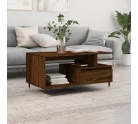 WSJHUHK Accueil Tables ,Tables d'appoint, Tables basses,Table basse Chêne brun 90x49x45 cm Bois d'ingénierie