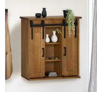 WSJHUHK Armoires de maison et de rangement, armoires de cuisine, armoire suspendue Halden 2 portes coulissantes 75 x 22,5 x 70 cm pin