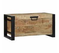 WSJHUHK Coffres de rangement marron 60 x 30 x 30 cm en manguier massif pour meubles, armoires et rangement, coffres de rangement