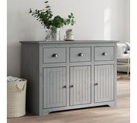 WSJHUHK Home-Armoires et rangement, buffets et buffets, buffet BODO gris 115 x 43 x 79,5 cm en bois massif de pin