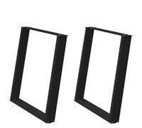 WSJHUHK Lot de 2 pieds de table vidXL en forme de U pour meubles, accessoires de table, 70 x 72 à 73 cm, noir
