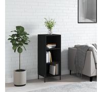 WSJHUHK Maison-Armoires et rangement, buffets et buffets, buffet noir 34,5 x 32,5 x 90 cm en bois d'ingénierie