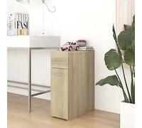 WSJHUHK Meubles, armoires et rangement, armoires de rangement et casiers, armoire d'apothicaire en chêne sonoma 20 x 45,5 x 60 cm