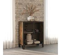 WSJHUHK Meubles, armoires et rangement, armoires de rangement et casiers, armoire de rangement marron rustique 72 x 36 x 82 cm, métal et MDF
