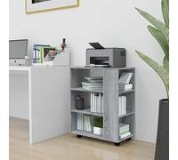 WSJHUHK Meubles, armoires et rangement, armoires de rangement et casiers, armoire roulante gris Sonoma 60 x 35 x 75 cm en bois d'ingénierie