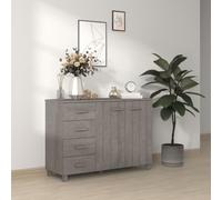 WSJHUHK Meubles, armoires et rangement, buffets et buffets, buffet HAMAR gris clair, 113 x 40 x 80 cm, pin massif