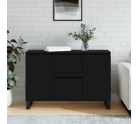 WSJHUHK Meubles, armoires et rangement, buffets et buffets, buffet noir, 104 x 35 x 70 cm, bois d'ingénierie