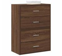 WSJHUHK Meubles, armoires et rangement, commode, armoires avec 2 tiroirs, 2 pièces chêne marron, 60 x 31 x 40 cm