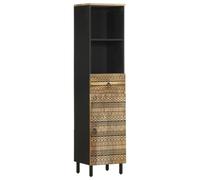 WSJHUHK Meubles, ensembles de meubles, ensembles de meubles de salle de bain, armoire de salle de bain 38 x 33,5 x 160 cm en bois massif mangue