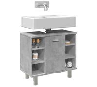 WSJHUHK Meubles, ensembles de meubles, ensembles de meubles de salle de bain, armoire de salle de bain, béton, gris, 60 x 32 x 53,5 cm, bois d'ingénierie