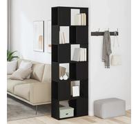 WSJHUHK Meubles, étagères, bibliothèques et étagères debout, armoire à livre/séparateur de pièce, chêne noir, 60 x 24 x 186 cm