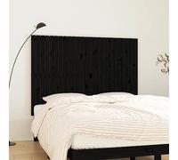 WSJHUHK Meubles, lits et accessoires, têtes de lit et pieds de lit, tête de lit murale, noir, 159,5 x 3 x 110 cm, pin massif