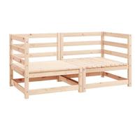 WSJHUHK Meubles, meubles d'extérieur, sièges extérieurs, canapés sectionnels extérieurs, canapés d'angle de jardin, 2 pièces en pin massif