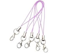 WsjiaboFux Lot de 20 cordons de téléphone portable avec fermoir mousqueton pour téléphone portable/clé USB/porte-clés/accessoires de bijouterie, breloques de téléphone portable, Klaxon, Pierre dorée