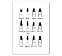 WSJIJY Impression sur Toile Affiche De Décoration Murale Minimaliste pour Salon De Manucure, Peinture sur Toile, Salon De Beauté, Décoration Murale Unique, Esthétique, 50 X 70 Cm, sans Cadre