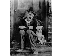 WSJIJY Impression sur Toile Affiche De Film Vintage Charlie Chaplin, Impression sur Toile, Noir Et Blanc, Icône De La Comédie, Décoration Murale, 21 X 30 Cm, sans Cadre