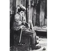 WSJIJY Impression sur Toile Affiche De Film Vintage Charlie Chaplin, Impression sur Toile, Noir Et Blanc, Icône De La Comédie, Décoration Murale, 21 X 30 Cm, sans Cadre