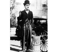 WSJIJY Impression sur Toile Affiche De Film Vintage Charlie Chaplin, Impression sur Toile, Noir Et Blanc, Icône De La Comédie, Décoration Murale, 21 X 30 Cm, sans Cadre