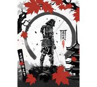 WSJIJY Impression sur Toile Affiche De Guerrier Samouraï Japonais, Imprimé Bushido, Peinture sur Toile, Art Mural, Décoration Moderne pour La Maison, Salon, 70 X 100 Cm, sans Cadre