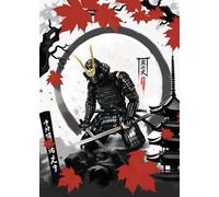 WSJIJY Impression sur Toile Affiche De Guerrier Samouraï Japonais, Imprimé Bushido, Peinture sur Toile, Art Mural, Décoration Moderne pour La Maison, Salon, 70 X 100 Cm, sans Cadre