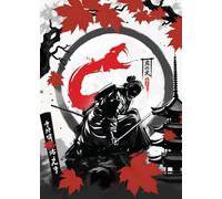 WSJIJY Impression sur Toile Affiche De Guerrier Samouraï Japonais, Imprimé Bushido, Peinture sur Toile, Art Mural, Décoration Moderne pour La Maison, Salon, 15 X 20 Cm, sans Cadre