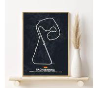 WSJIJY Impression sur Toile Affiche De La Carte du Circuit De Formule 1 Impression Esthétique Minimaliste Peinture sur Toile pour Salon Décoration D'Intérieur Moderne 15 X