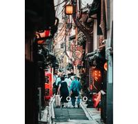 WSJIJY Impression sur Toile Affiche De La Ville De Tokyo Japon Kyoto Kyushu Rue Ise Meoto IWA Matsuri Peinture Murale Décoration De La Maison 70 X 100 Cm sans Cadre
