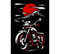 WSJIJY Impression sur Toile Affiche De Moto De Style Japonais, Peinture sur Toile, Décoration Murale, 60 X 90 Cm, sans Cadre
