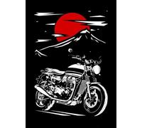 WSJIJY Impression sur Toile Affiche De Moto De Style Japonais, Peinture sur Toile, Décoration Murale, 60 X 90 Cm, sans Cadre