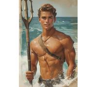 WSJIJY Impression sur Toile Affiche De Portrait De Cow-Boy Occidental Nordique Beau Modèle Illustration Peintures sur Toile Art Mural Décoration D'Intérieur 30 X 45 Cm sans