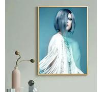 WSJIJY Impression sur Toile Affiche De Salon De Coiffure, Modèle De Coiffure, Peinture sur Toile, Impressions De Mode, Art Mural, Photos, Décoration De Salon De Coiffure, 30 X 45 Cm, sans Cadre