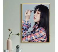 WSJIJY Impression sur Toile Affiche De Salon De Coiffure, Modèle De Coiffure, Peinture sur Toile, Impressions De Mode, Art Mural, Photos, Décoration De Salon De Coiffure, 60 X 90 Cm, sans Cadre