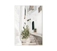 WSJIJY Impression sur Toile Affiche Et Impressions De Récolte De Citrons Et D'Oranges dans Une Ville Italienne Peinture sur Toile Plantes De Jardin Décoration Intérieure De