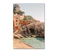 WSJIJY Impression sur Toile Affiche Et Impressions De Récolte De Citrons Et D'Oranges dans Une Ville Italienne Peinture sur Toile Plantes De Jardin Décoration Intérieure De