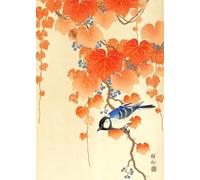 WSJIJY Impression sur Toile Affiche Murale Japonaise Ukiyo Vintage avec Poisson Rouge Lotus Hibou Grue Peinture sur Toile pour Chambre d'amis Maison Bar Café Décoration 30 X