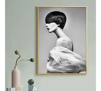 WSJIJY Impression sur Toile Affiches De Mode Coiffure Art Mural Salon De Coiffure Modèle De Coiffure Coiffeur Salon De Coiffure Décoration De Salon 70 X 100 Cm sans Cadre