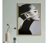 WSJIJY Impression sur Toile Affiches De Mode Coiffure Art Mural Salon De Coiffure Modèle De Coiffure Coiffeur Salon De Coiffure Décoration De Salon 70 X 100 Cm sans Cadre