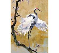 WSJIJY Impression sur Toile Affiches Et Impressions Japonaises Représentant Une Grue Et Un Dragon Peintures sur Toile Art Mural Décoration D'Intérieur 21 X 30 Cm sans Cadre