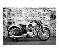 WSJIJY Impression sur Toile Affiches Et Impressions sur Toile Représentant Un Pilote De Moto Rétro, Décoration Murale, 21 X 30 Cm, sans Cadre