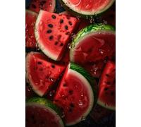 WSJIJY Impression sur Toile Alimentation Fruits Série Orange Fraise Pomme Kiwi Banane Raisin Art Affiche Toile Peintures Art Mural Photos Cuisine Décoration D’Intérieur 15X20Cm sans C