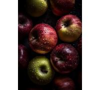WSJIJY Impression sur Toile Alimentation Fruits Série Orange Fraise Pomme Kiwi Banane Raisin Art Affiche Toile Peintures Art Mural Photos Cuisine Décoration D’Intérieur 15X20Cm sans C
